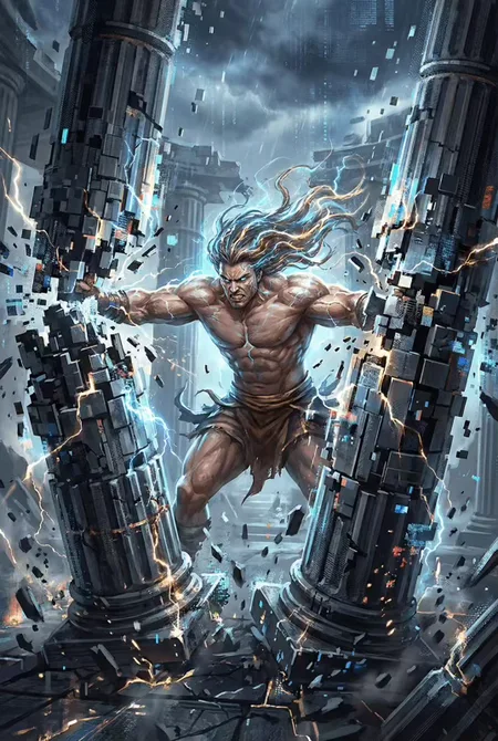 Samson, The Strong game artwork