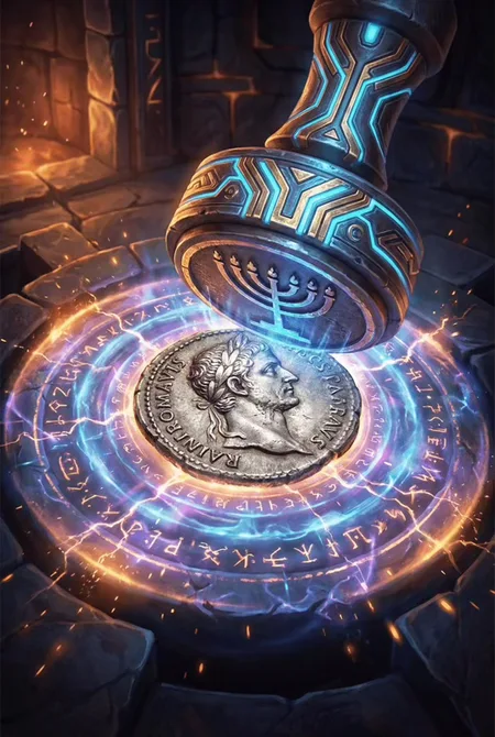 Bar Kokhba Coin game artwork